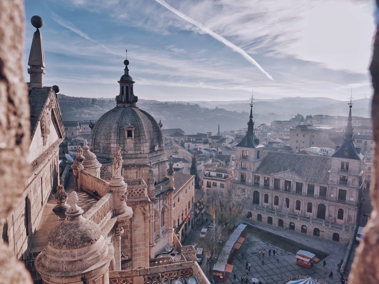 skyline and european buildings